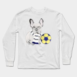 French Bulldog Football Supporter Long Sleeve T-Shirt